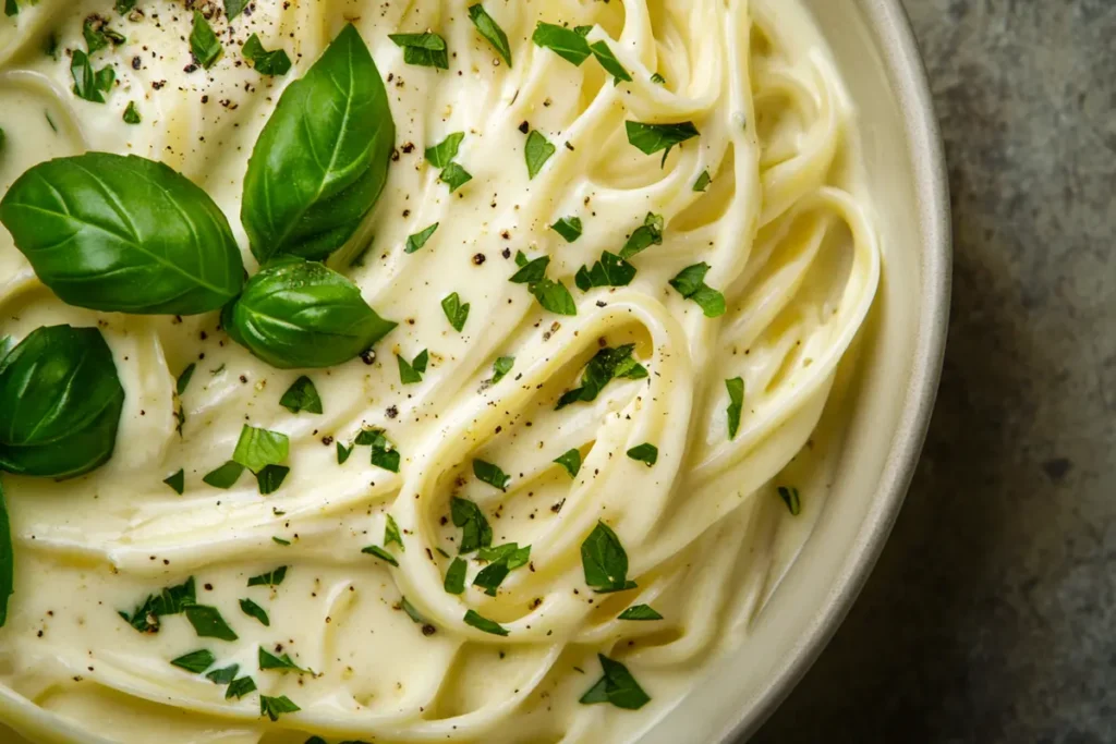 Bertolli Alfredo Sauce with enhancements