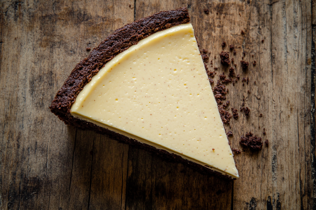 Layering the brownie cheesecake before baking