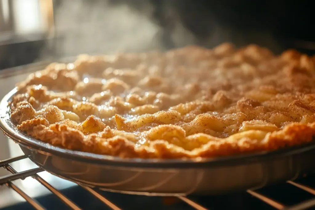 Apple snickerdoodle dump cake baking