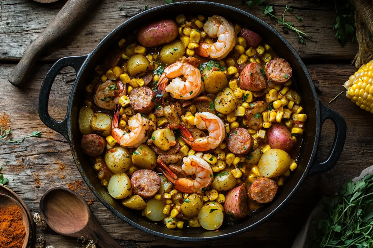 Corn Shrimp Potatoes Sausage