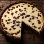 Delicious brownie cheesecake ready to serve