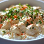 Chicken and rice creamy dish