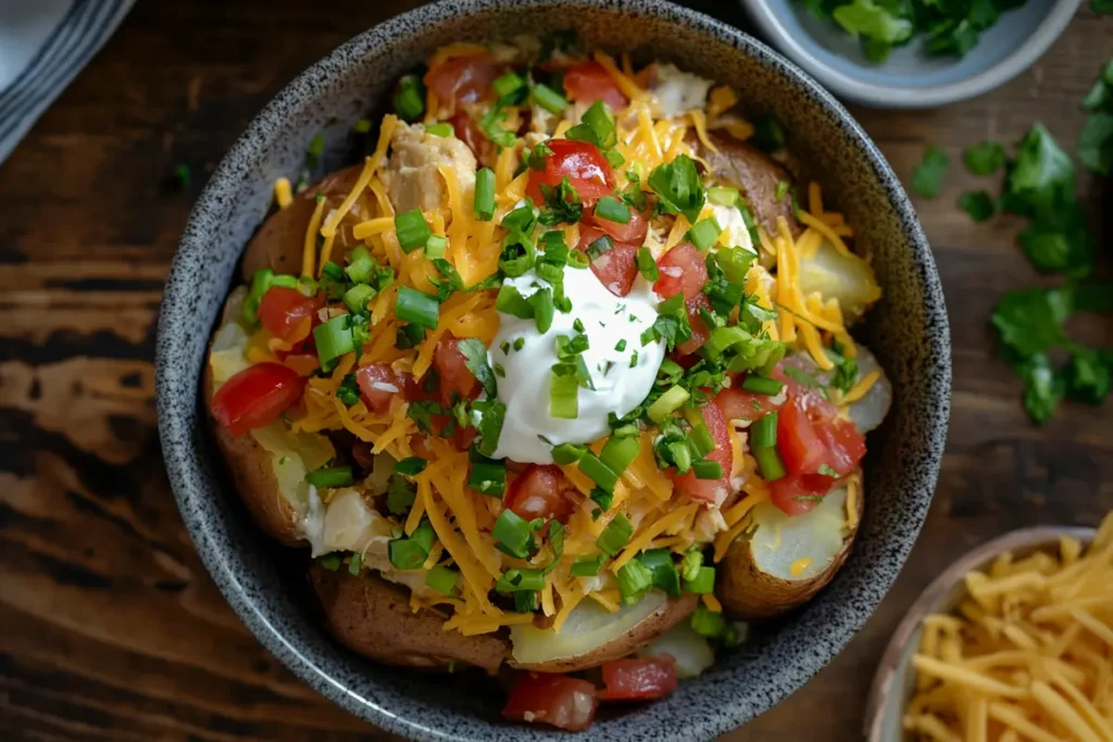 Chicken and baked potato variations