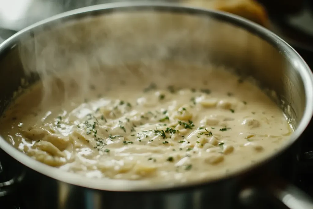 Naturally creamy garlic sauce