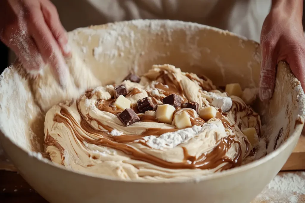 Preparing naturally cookie dough