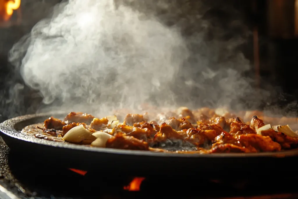 Grilled Meat in Pizza Oven