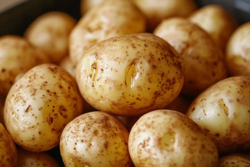 Air fryer breakfast potatoes in an air fryer basket