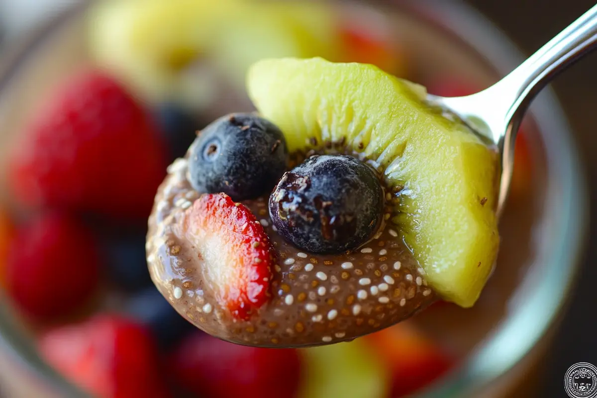 Delicious chocolate chia seed pudding