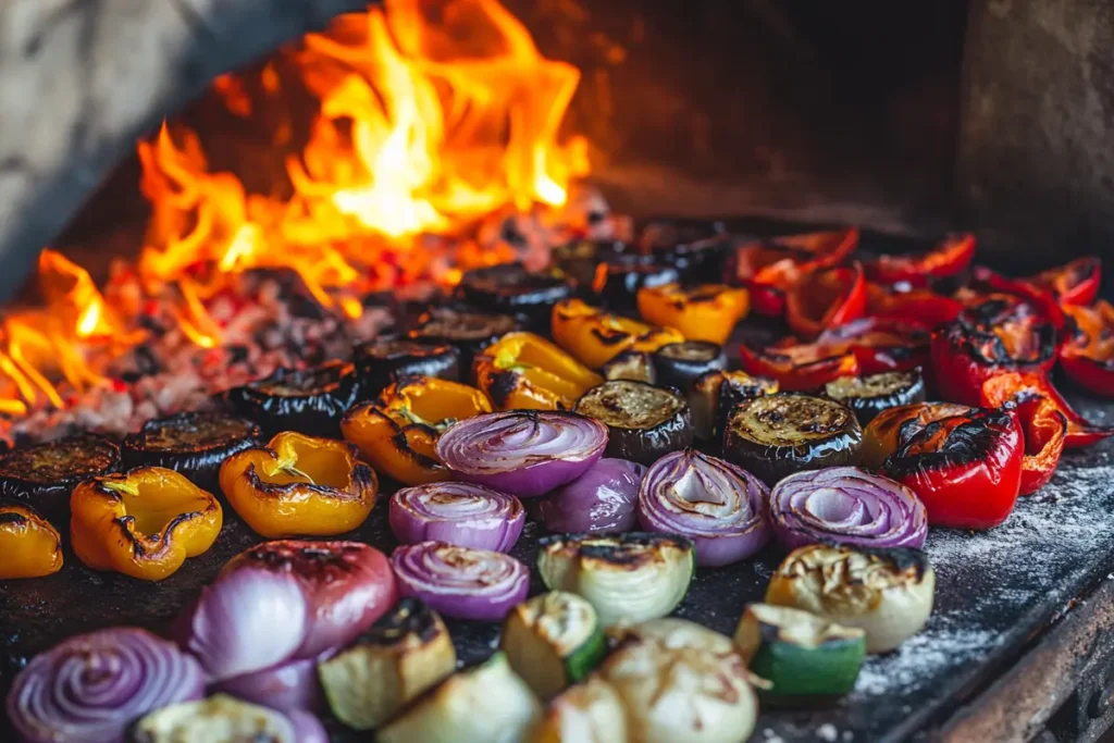 Roasting Vegetables in a Pizza Oven