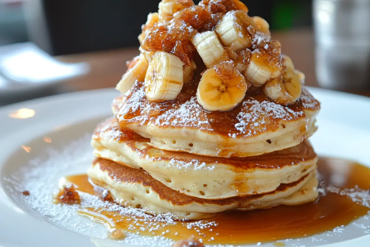 Classic Bananas Foster Pancakes