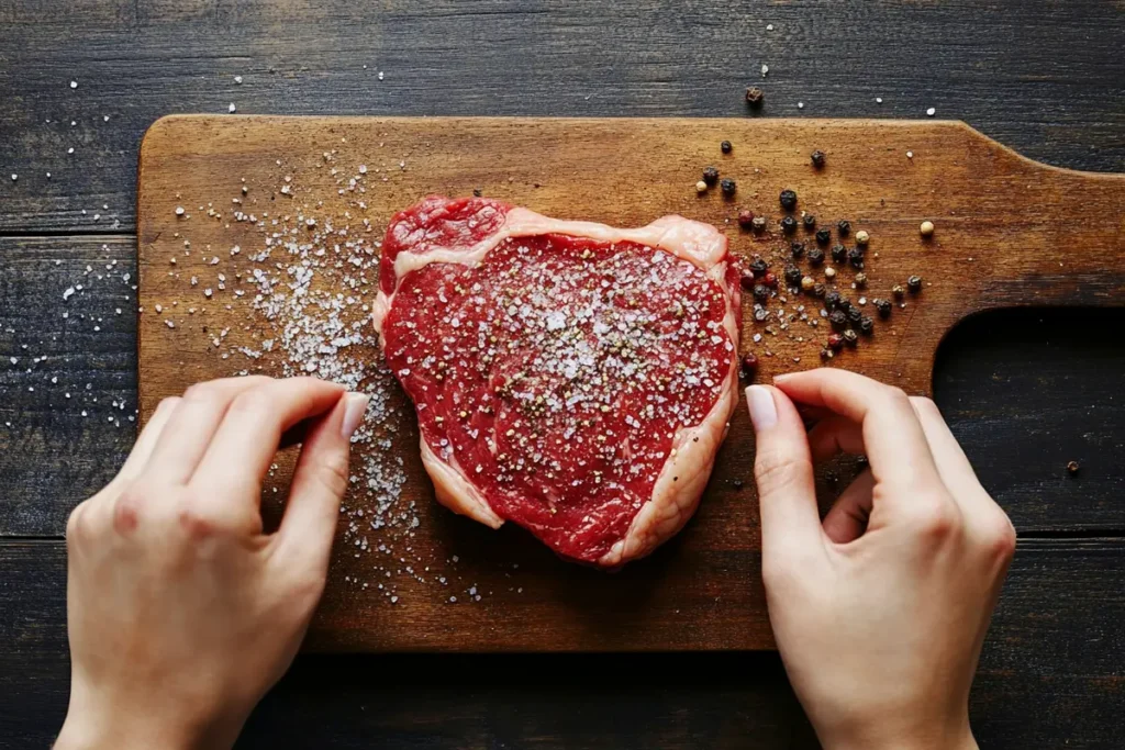 Seasoning a Naturally steak