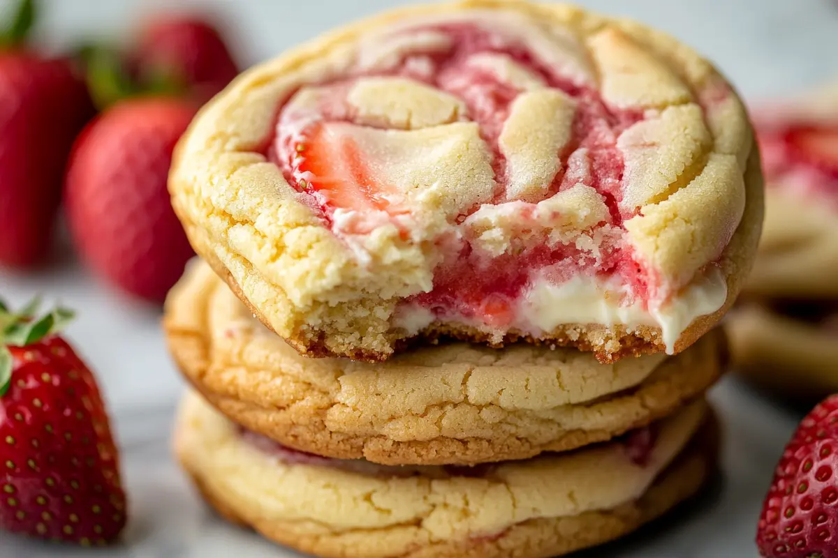 Naturally Strawberry Cheesecake Cookies