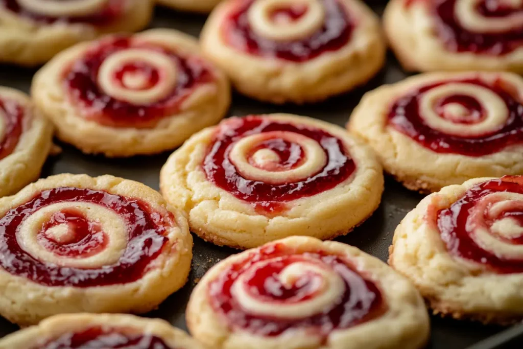 Naturally made strawberry cheesecake cookies