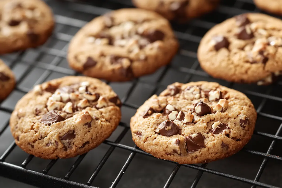 Delicious vegan oatmeal chocolate chip cookies