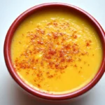 Delicious butternut squash soup calories in a bowl