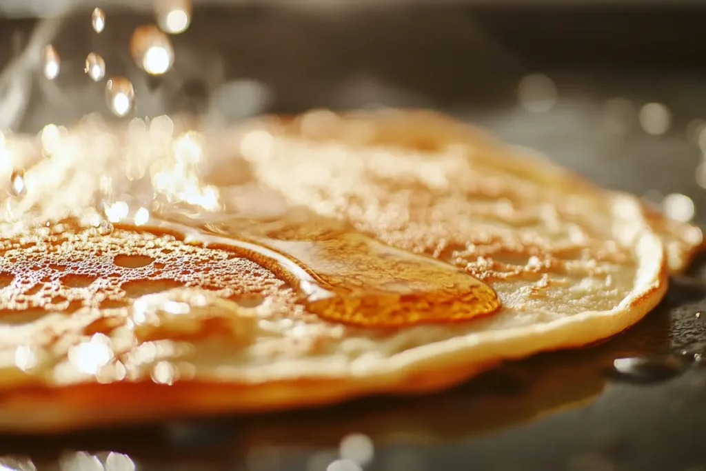 Learning how to make a pancake in 4 steps