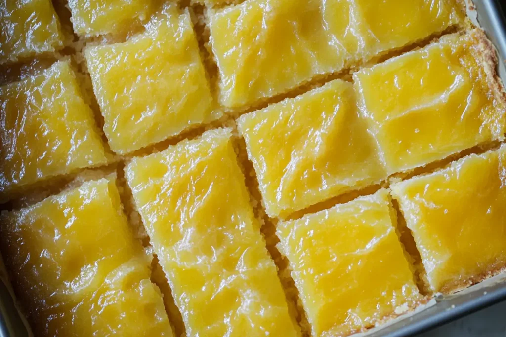 Gluten Free Lemon Bars Cooling