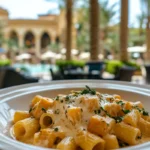 Delicious pasta sauce with butternut squash and ricotta