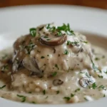 Recipe for mushroom risotto Italian