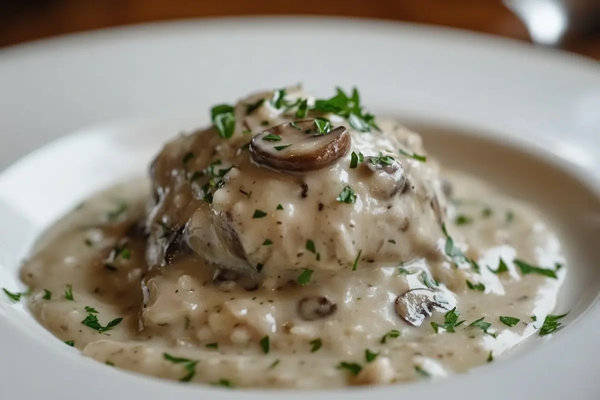 Recipe for mushroom risotto Italian