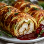 Turkey rollups recipe with pancakes.