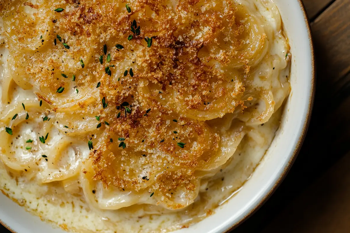 Mouthwatering French onion pasta recipe