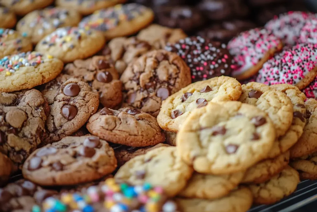 A bowl of peanut butter banana oatmeal cookies