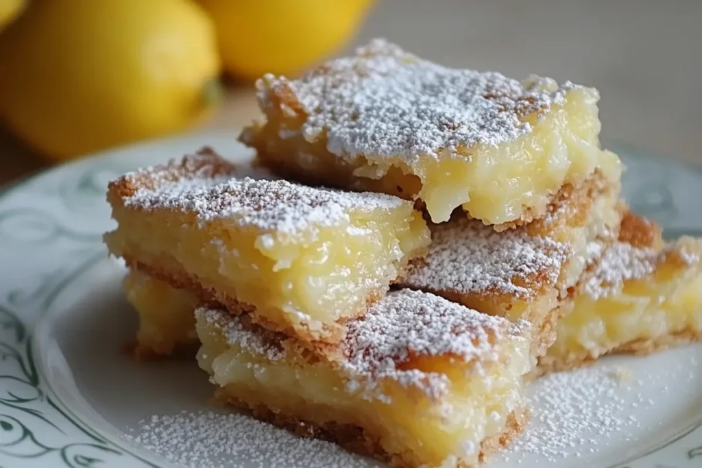 Served Gluten Free Lemon Bars Recipe